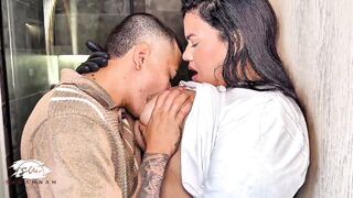 Hot Latina maid with huge tits rides boss's hard rod for a promotion - 4 image