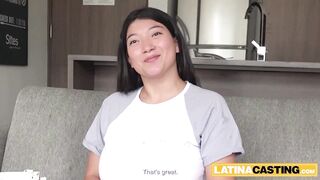 Watch this big-titted Asian Latina Gag & Deepthroat like a pro - 2 image