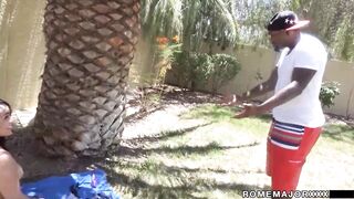 Alycia Starr, Rome Major & Busty Brunette MILF go wild in bed with deep throat, pussy licking & doggystyle action!