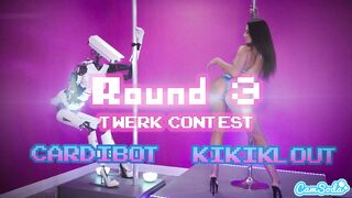 Kiki Klout takes on the ultimate challenge of being a stripper - a curvy MILF with small tits and ass twerking solo - 10 image