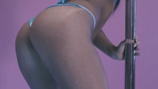 Kiki Klout takes on the ultimate challenge of being a stripper - a curvy MILF with small tits and ass twerking solo - 11 image