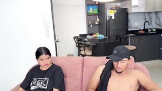 My cuckold hubby cooks while Latina slut gets her tight pussy pounded by a stranger - 1 image