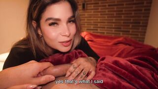 Stepdaughter Carolina Agudelo gets rough sex & doggy-style from stepdad while watching movies - 6 image
