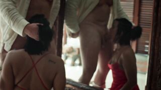 Kylei Ellish gets dominated by her husband's long cock in doggy-style while her husband watches - 3 image
