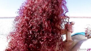 Rainbow socks-wearing curvy redhead Mature Bitch takes it hard in the ass from Terry Kemaco - 6 image