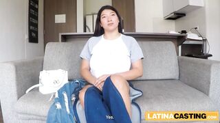 Latina slut gets her tight pussy drilled hard by a massive cock and ends up dripping with jizz - 2 image