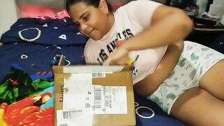 Adribella69's curvy Latina pussy gets pounded hard with a massive dildo in POV orgy - 1 image