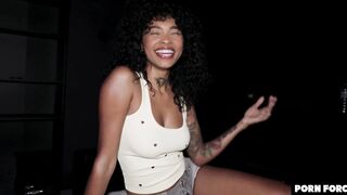 Petite Latina Seduced with her smile & rough anal pounding