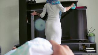 Stepdaughter Latina tricked into dressing up as Muslim & pounded hard by stepdad - 2 image
