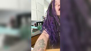 Watch this submissive Latina slut get brutally pounded on the kitchen counter - 1 image