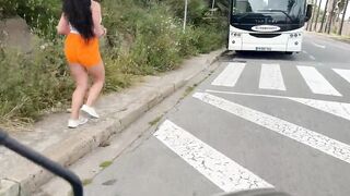 Latina with perfect body gets humiliated & fucked hard in the street - 1 image
