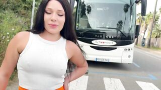 Latina with perfect body gets humiliated & fucked hard in the street - 2 image