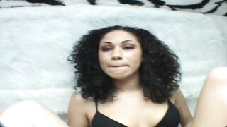 Petite Latina teen with big tits gets fucked hard in a truck by a big cock - 3 image