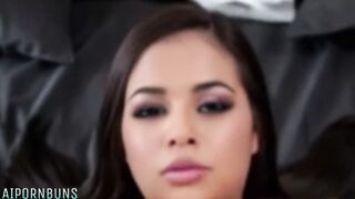 My curvy Latina MILF lover is unfaithful to me while I watch in 3D - 12 image