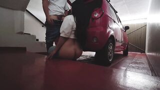 Part One: My Latina friend joins me for a public parking lot fuckfest with a messy facial finish - 9 image