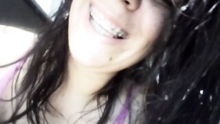 Crazy Latina shakes her massive ass with a dildo and a plug - 14 image