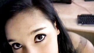 Boss pounds tight Latina ass at work, then gives her a messy creampie - 4 image