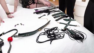 Watch as three hung studs dominate their submissive Latina friend & make her squirt - 2 image