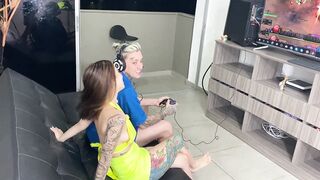 Watch Hard, Latina whore get her perfect ass pounded while gaming and swallowing every drop - 2 image