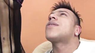 Latina Nanny gets double-teamed by two horny studs in a wild threesome - 7 image