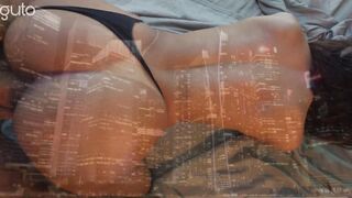 Horny Latina with a big ass & natural tits squirts while getting nailed hard - 1 image