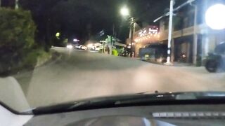 Petite Latina in Colombia gets pounded hard in car by muscular stud - 1 image