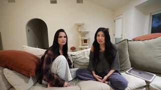 Latina stepsis caught on tape getting wild with her BFF & her busty friend - Cami Stella & Ivy Ireland - 4 image