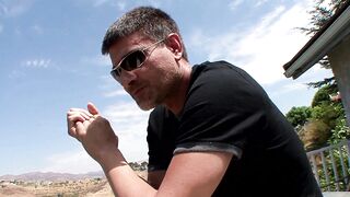 Watch Michael Stefano's hot Latina girlfriend get a messy creampie after a rough handjob - 2 image