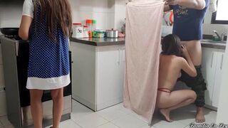 I discover my Husband Fucking my StepSister in the Kitchen - 4 image