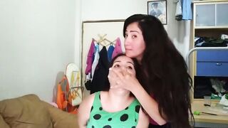 Noisy Girl Gagged By Sexy MILF Stepmom