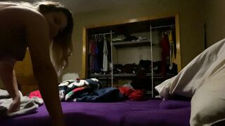 Thick Sexy Amateur Latina Gets Cum on Her Ass - 1 image