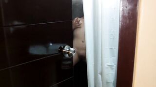 I spy on my sister-in-law in the shower and discover her masturbating (1) - 12 image