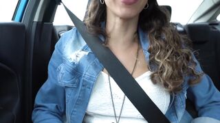 JOI en el auto | Dame tu leche caliente en mis tetas | Milf Latina