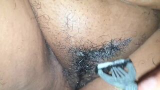 Shaving my fat pussy - 6 image