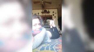 Toe tied on my belly