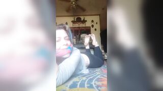 Toe tied on my belly