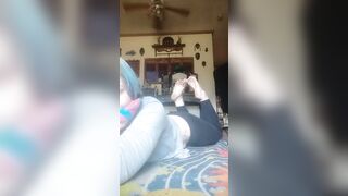 Toe tied on my belly