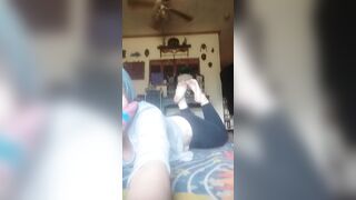 Toe tied on my belly