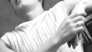 Dude removes Latina's sexy underwear to fuck her - 1 image