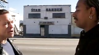 Exotic brunette sucks and fucks older stud in his office - 1 image