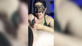 Latina milf sucks white dick - 5 image