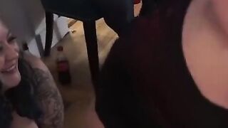 Lesbian Sex Machine Rides at Party with Amazon Lee - 14 image