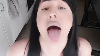 Horny MILF ass play and suck in kitchen when papi is gone - 12 image