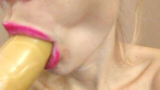 Sucking dick in pink lipstick - 5 image