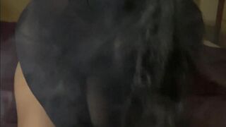 Wife Smoking Talking Dirty Sucking Cock and Gagging getting Fuck and Enjoying her Blunt Deep Throat - 7 image