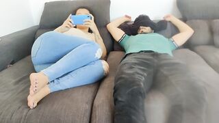 Oiled Footjob to my Handcuffed Stepdad - 2 image