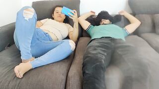 Oiled Footjob to my Handcuffed Stepdad - 4 image