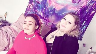 Beautiful white bbw tries an interracial threesome with Latina LadyBrazy for the first time! - 1 image