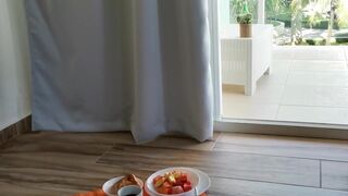 Breakfast with your Slut Latina - I Cooking my Breakfast and my Gardener Boy Spy me - 5 image