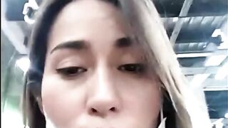 Woman Masturbating in Clothing Store right next to Strangers